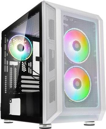 Kolink Citadel Mesh RGB - Micro Tower - PC - Weiß - micro ATX - Mini-ITX - Netz - Kunststoff - Stahl - Gehärtetes Glas - Gaming (CITADEL MESH RGB WHITE)