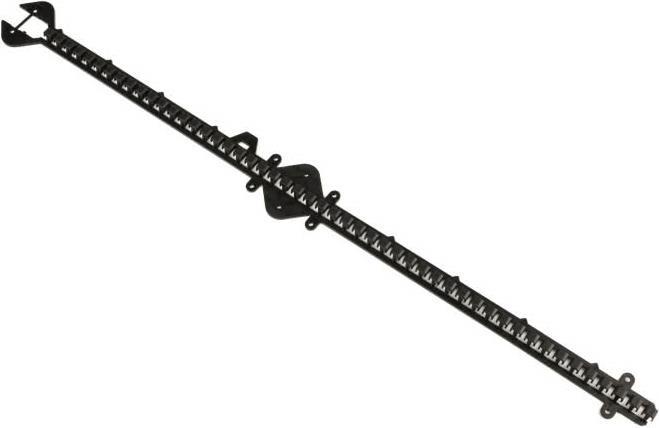 Montagesteg 1m Rasterabstand 10mm Kunsstoff schwarz (19805220)