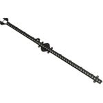 Montagesteg 1m Rasterabstand 10mm Kunsstoff schwarz (19805220)