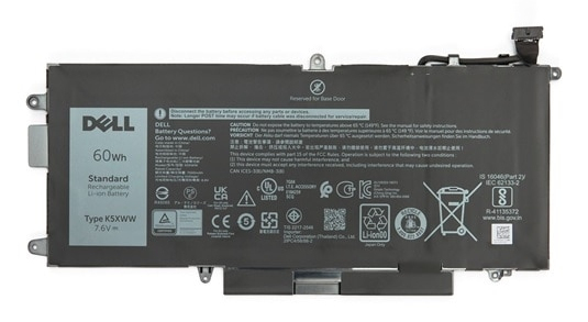 Dell N18GG Notebook-Akku 60 Wh 4 Zellen Lithium-Ionen Schwarz