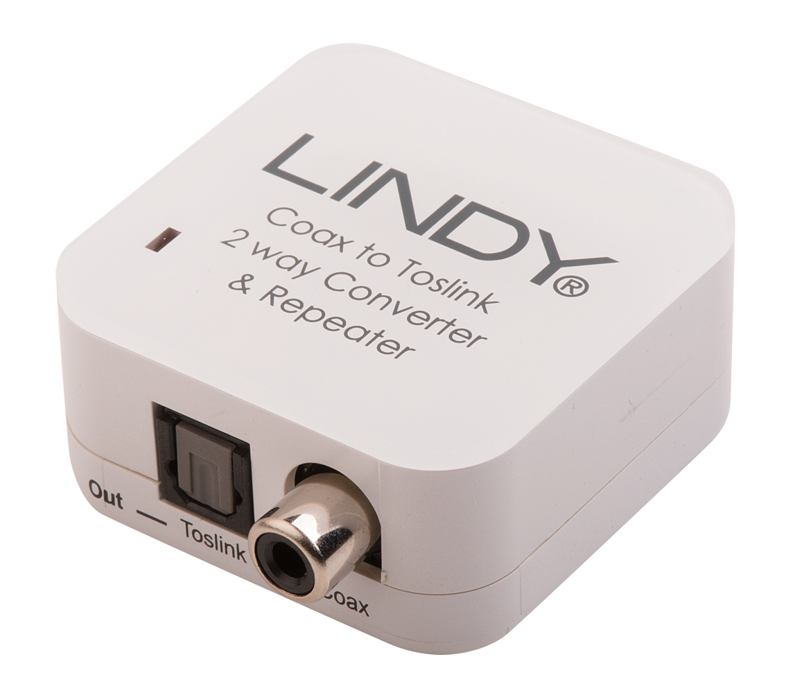 Lindy LINDY SPDIF Digital / Toslink Audio Converter Kupfer, Weiß