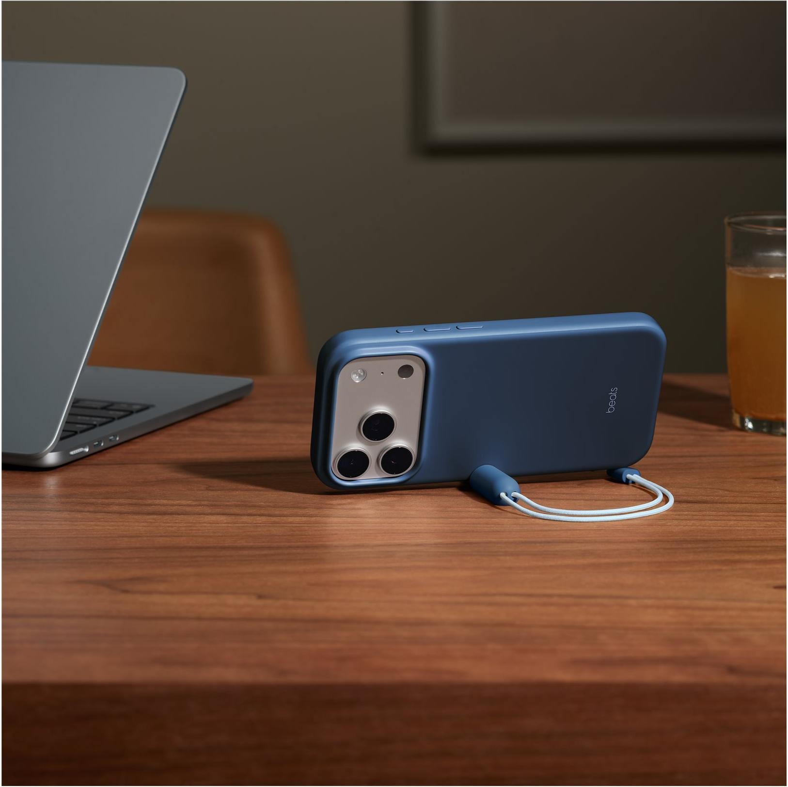 Apple Beats iPhone 17 Pro Kickstand Case with MagSafe and Camera Control - Bedrock Blue (MGTP4LL/A)