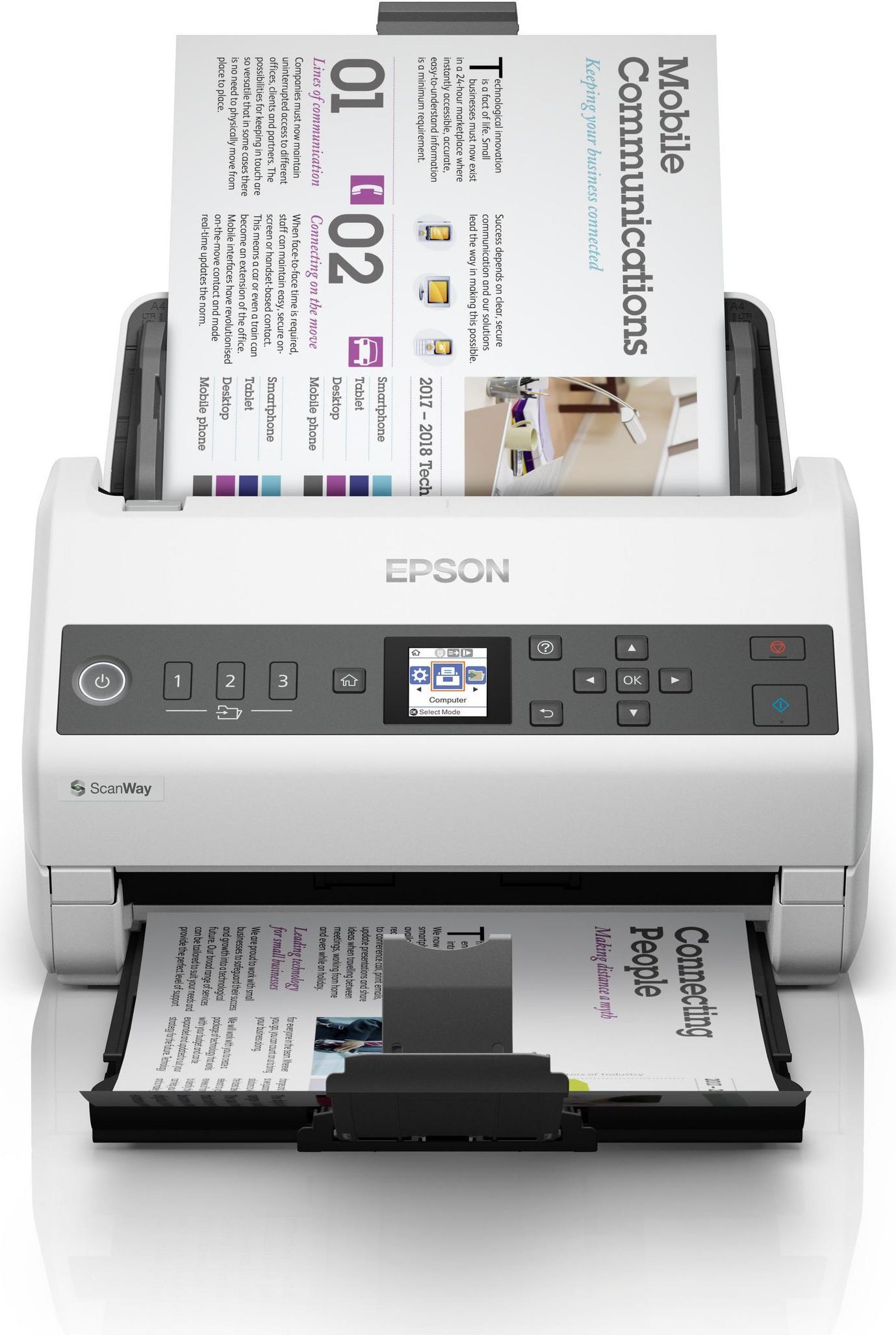 Epson WorkForce DS-730N Dokumentenscanner 600 dpi Schwarz - Grau