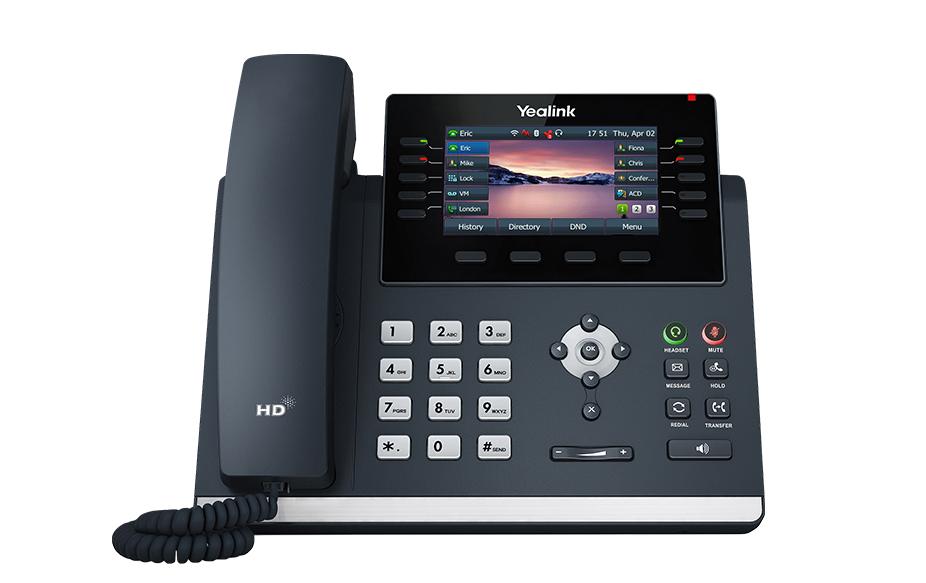 Yealink SIP-T46U IP-Telefon 4.3" LCD PoE Grau
