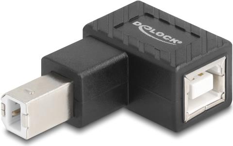 Delock USB 2.0 Adapter Typ-B Stecker zu Buchse 90° gewinkelt (67204)