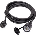 Sygonix SY-5044438 Strom Verlängerungskabel 16 A Schwarz 3.00 m (SY-5044438)