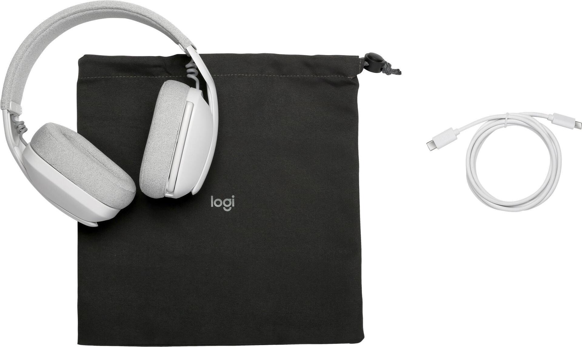 Logitech Zone Vibe 100 Kabelloses Bluetooth Headset Off-White