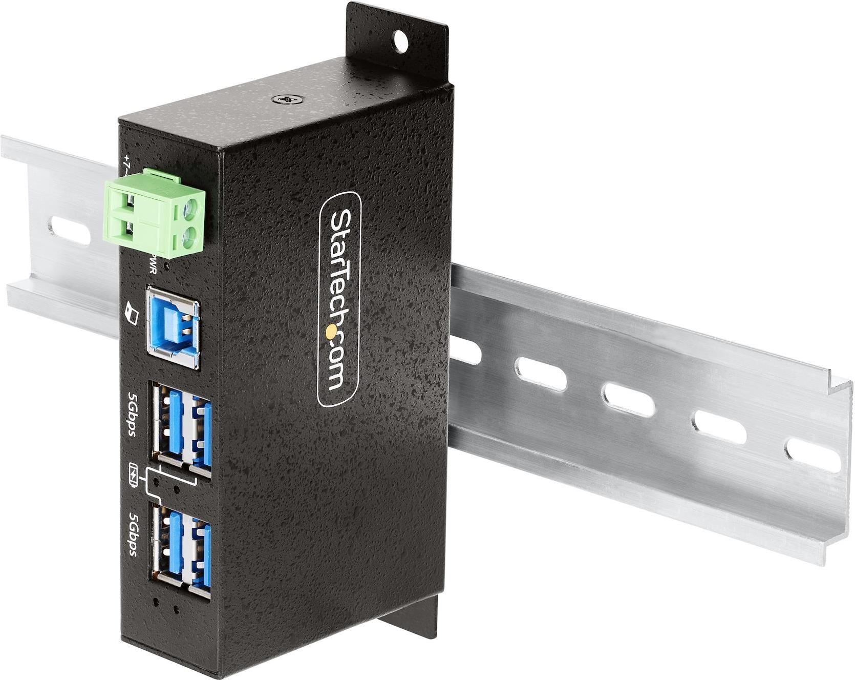 StarTech.com 4-Port Managed USB Hub with 4x USB-A, Heavy Duty with 
