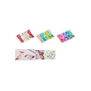 Post-it Haftmarker Index Mini, 11,9 x 43,2 mm, Geo Geo Collection, Haftstreifen im Etui, Muster: 2xStreifen, - 1 Stück (684-GEO5)