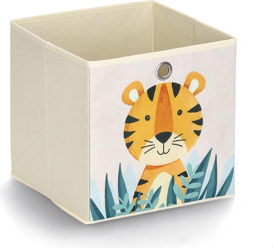 Zeller Present 14477 Spielzeugaufbewahrung Aufbewahrungskorb Freistehend Beige - Mehrfarbig (14477)