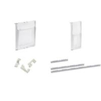 helit Montageschiene für Prospekthalter PLACATIV, 2 Reihen DIN A4 bwz. 4 x 1-3 DIN A4, aus Aluminium (H6810399)