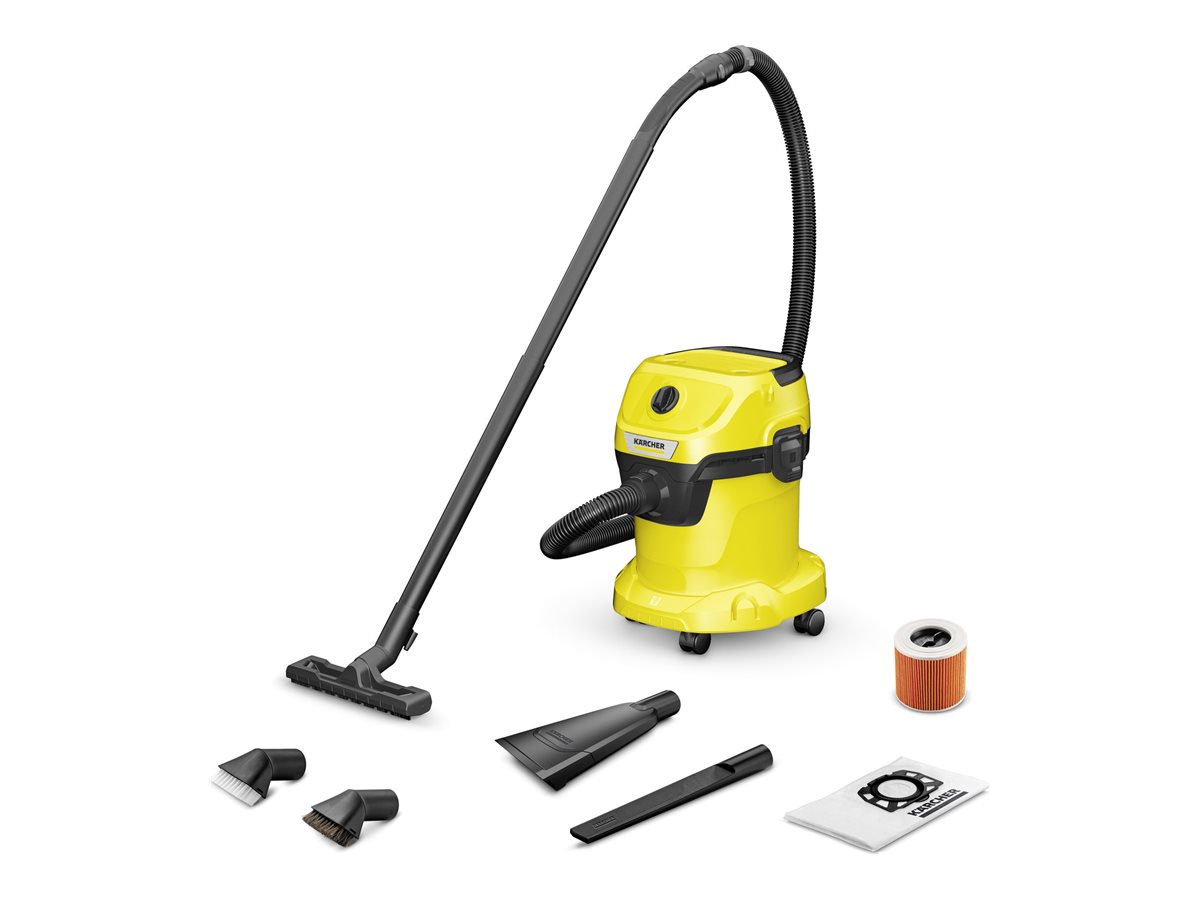 Kärcher WD 3 V-15/4/20 CAR Kanister-Staubsauger 1000 W Gelb