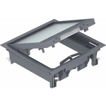 OBO Bettermann Geräteeinsatz GES4-2U10T 7011 eisengrau (7405145)