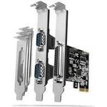 AXAGON PCEA-PSN PCIe-Adapter mit 1x Parallel- + 2x Seriell-Ports - ASIX AX99100 Chipsatz (PCEA-PSN)