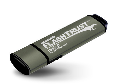 iStorage Kanguru FlashTrust 64 GB USB-Stick Grau