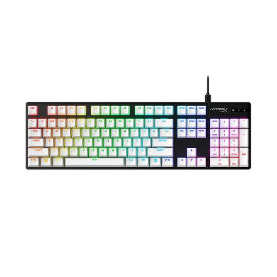 HyperX Keycap Set PBT Double-Shot ISO-DE QWERTZ 105 Tasten Weiß