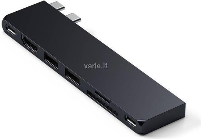 Satechi ST-HUCPHSD Notebook-Dockingstation & Portreplikator Andocken USB 3.2 Gen 2 (3.1 Gen 2) Type-C Schwarz (ST-HUCPHSD)