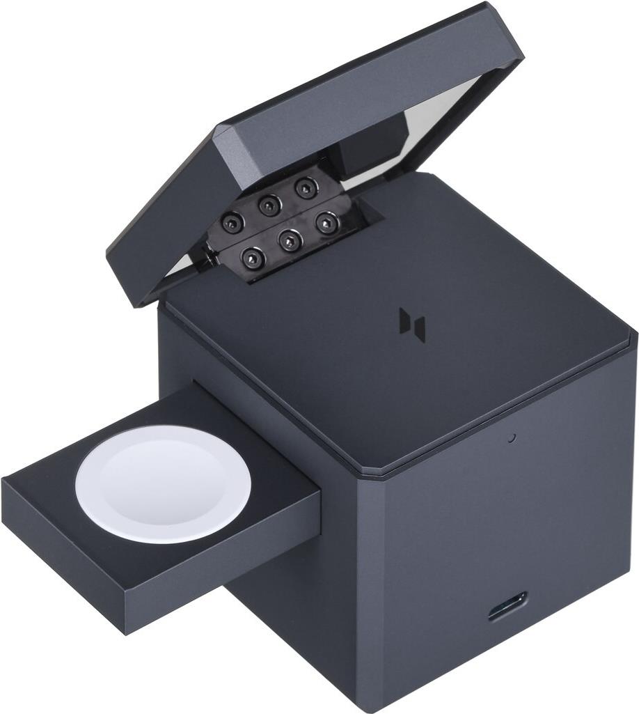 Anker 3-in-1 Cube Kabelloses Ladegerät mit MagSafe 15 W Schwarz