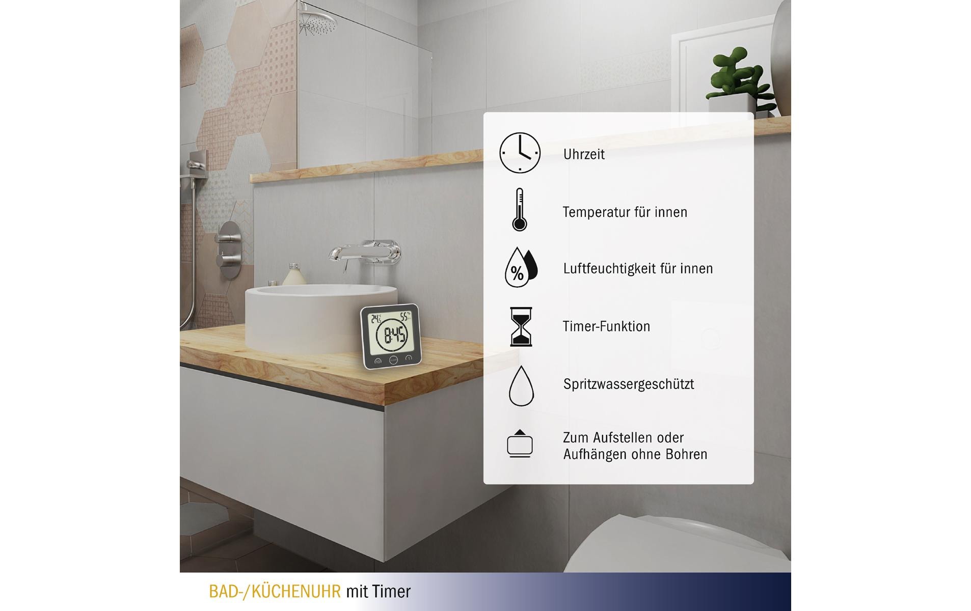 TFA Dostmann 60.4001.10 Digitaler Küchentimer 99 Min LCD Grau