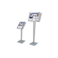 FRANKEN Infoständer "Standard", DIN A4 hoch, Höhe: 800 mm silbereloxierter Aluminiumrahmen, 25 mm Klapprahmenprofil (BS0901)