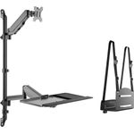 Equip 17"-32" Einzelmonitor-Wandmontage-Arbeitsstation (650170)