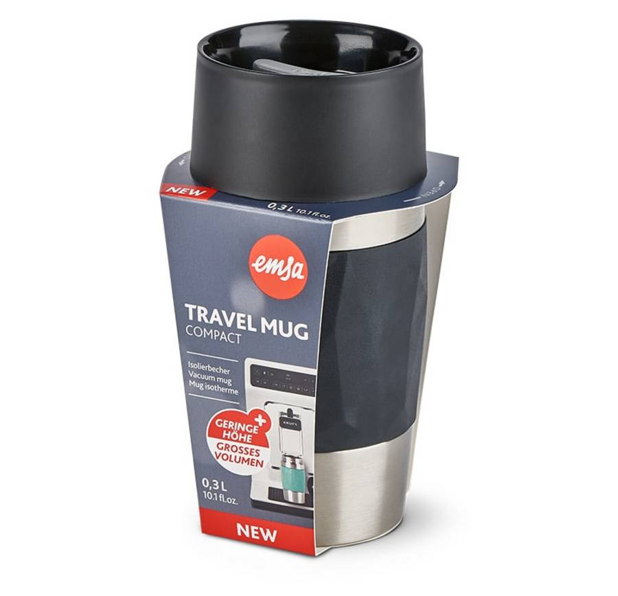 EMSA Travel Mug Compact 300 ml Schwarz