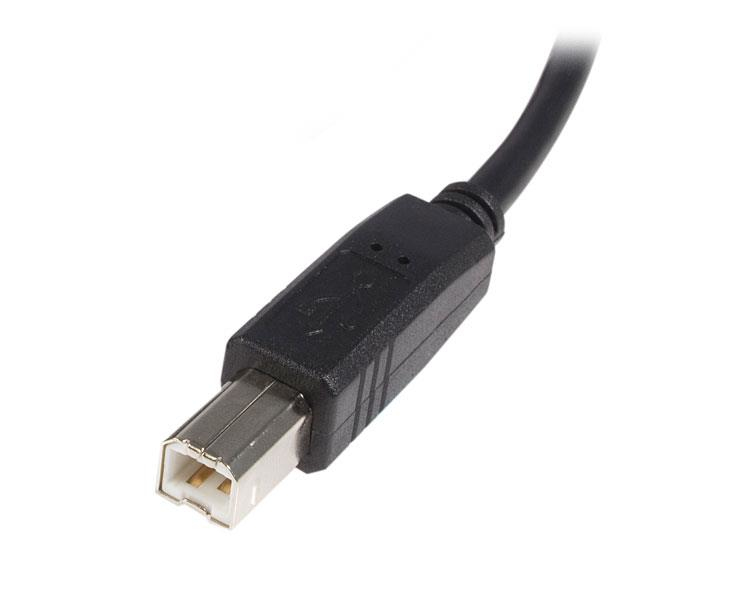 StarTech.com USB 2.0 Kabel A auf B 1 m Schwarz