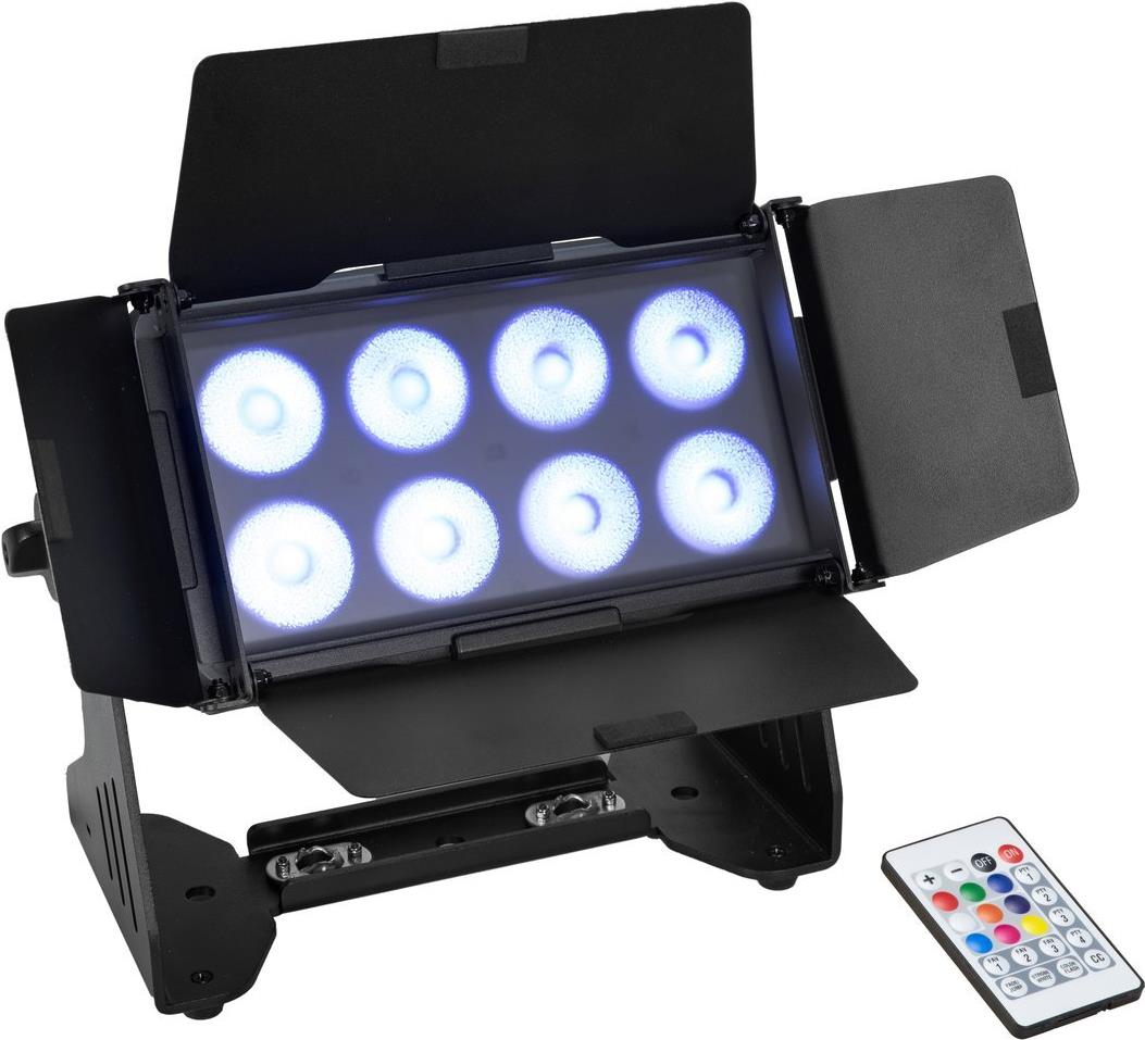 EUROLITE Multiflood IP 8x10W RGBW Wash CRMX (41606255)