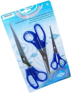 WEDO Edelstahlscheren-Set, 3-teilig, Länge: 160-210-255 mm spitz, aus rostfreiem Edelstahl, Griffe aus ABS-Kunststoff (977 303)