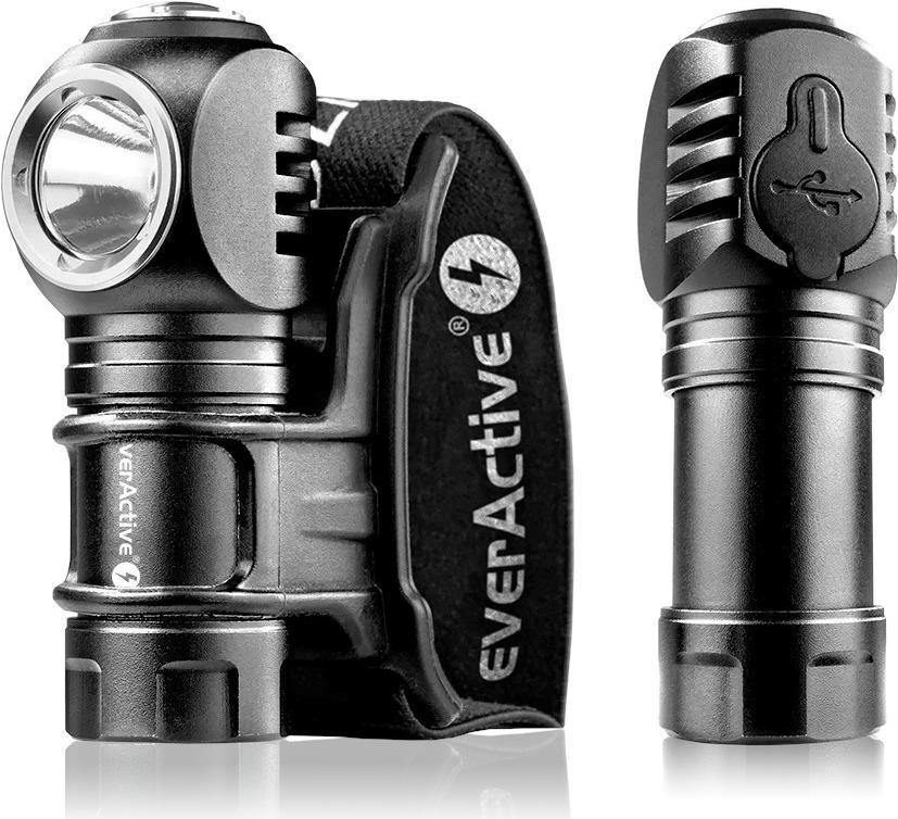 EverActive FL-55R Dripple wiederaufladbare LED-Hand-/Kopftaschenlampe (FL-55R)