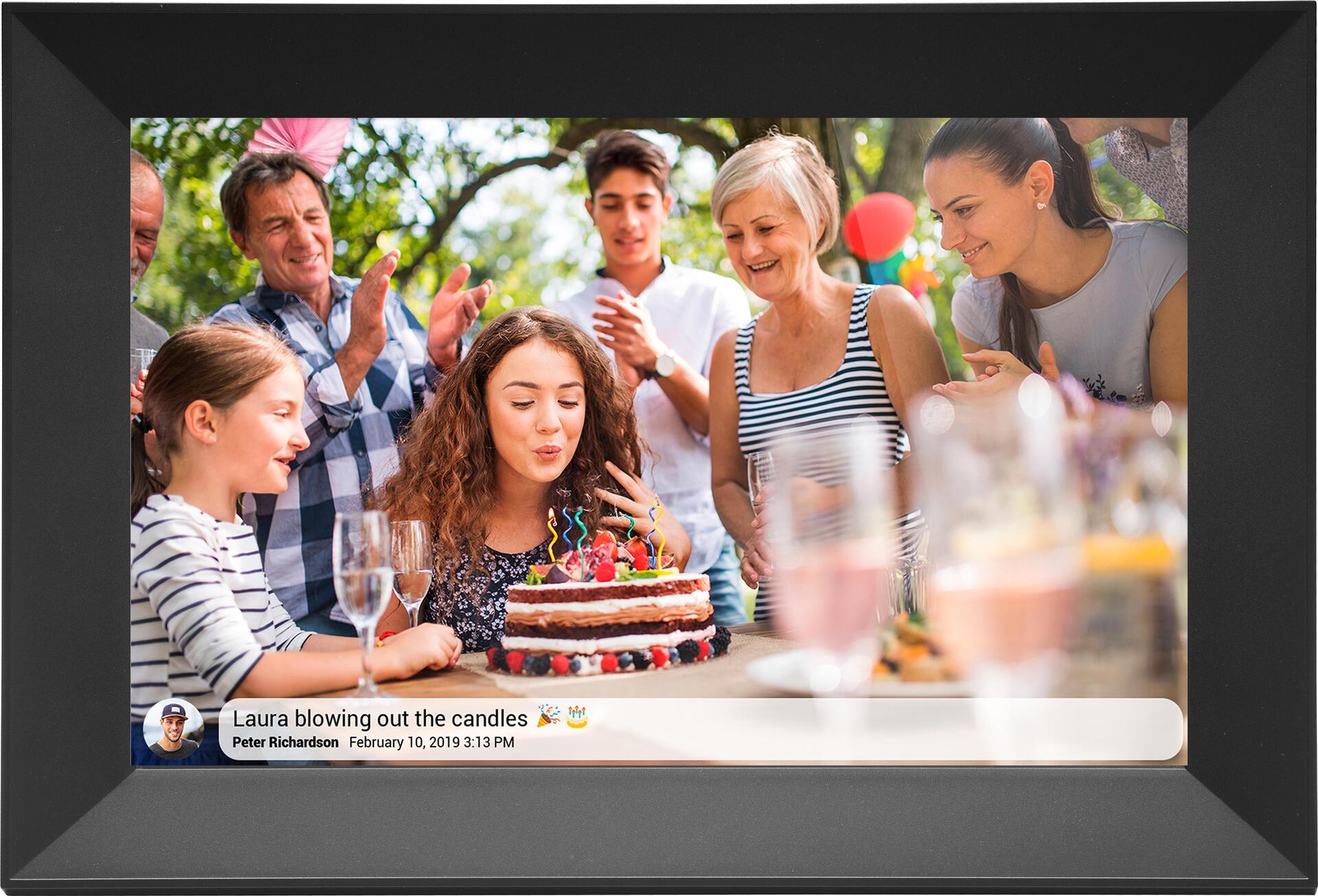 Denver PFF-1063BLACK Digitaler Bilderrahmen Schwarz 25,6 cm (10.1" ) Touchscreen WLAN (119101040230)