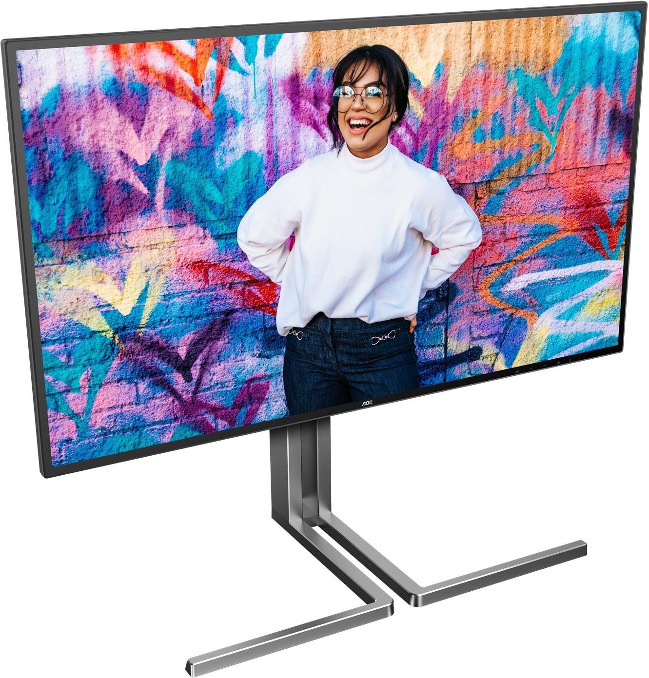 AOC U27U3CV Computerbildschirm 68,6 cm (27") 3840 x 2160 Pixel 4K Ultra HD LCD Schwarz [Energieklasse F] (U27U3CV)