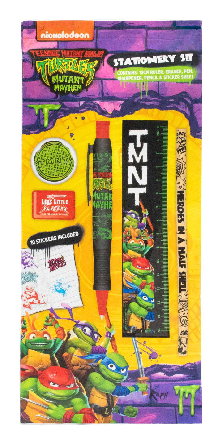 Thumbs Up TMNT Mayhem Schreibwarenset Mehrfarbig