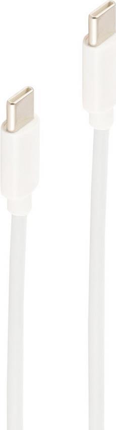 shiverpeaks ®-BASIC-S--USB Lade-Sync Kabel, USB C Stecker auf USB-C Stecker, 2.0, ABS, weiß, 2,0m (BS14-12053)