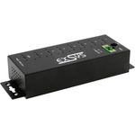 EXSYS GmbH Managed 7-Port USB 3.2 Gen 1 Metall HUB, 7x USB-C, 15KV ESD (EX-1537HMVS)