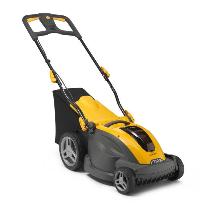 STIGA COMBI 340e Akku-Rasenmäher 48 V 4 Ah 860 W Schwarz, Gelb
