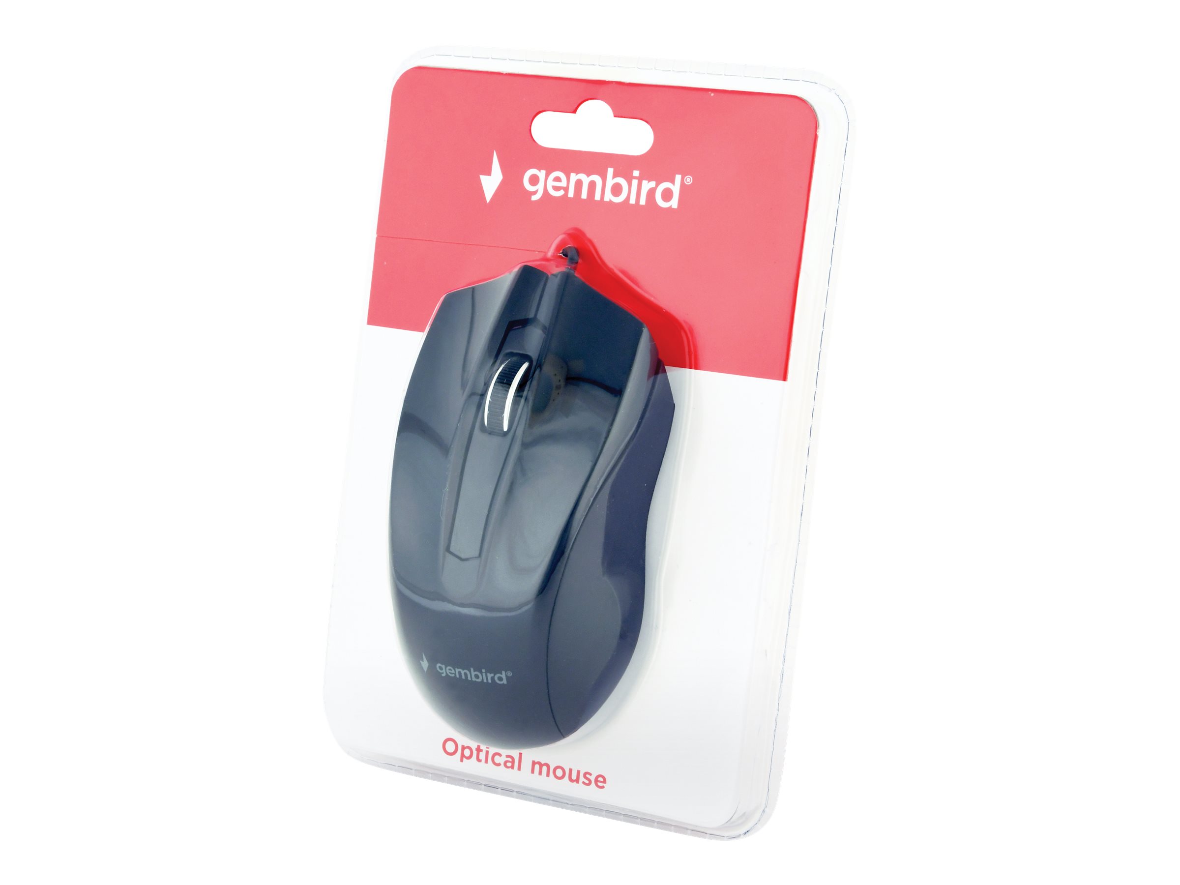 Gembird MUS-3B-01 Kabelgebundene Maus USB Typ-A Optisch 1000 DPI Schwarz