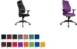 Topstar Bürodrehstuhl "Synchro Soft", Stoff, royalblau stufenlose Sitzhöhenverstellung, Punktsynchronmechanik (SN300 T38)
