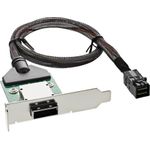 InLine SAS HD LP PCI Slotblech m. Kabel (27656C)