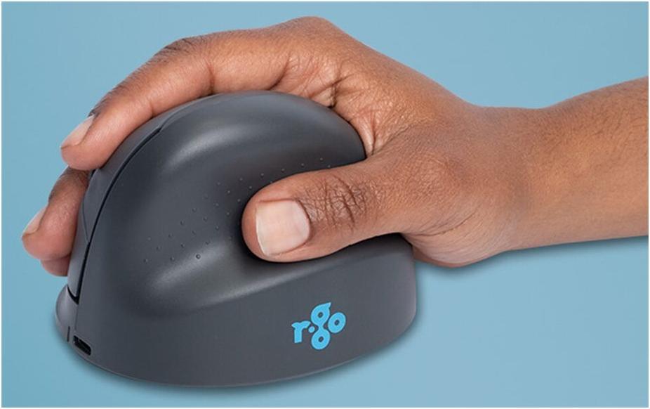 R-Go Vertikale Maus HE Basic Bluetooth 5.0 500-1750 DPI Schwarz