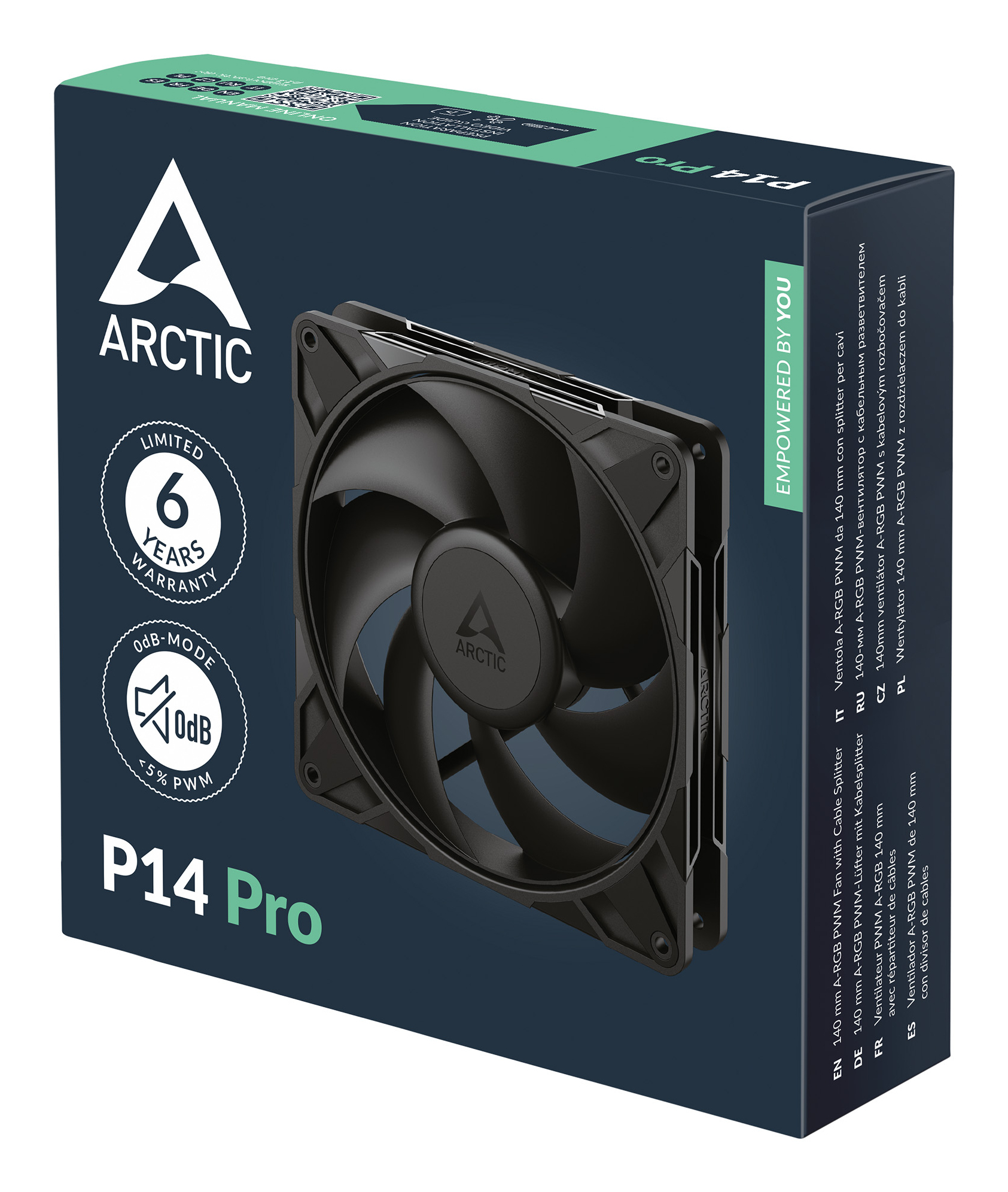 Arctic P14 Pro 140 mm Gehäuselüfter PWM Schwarz