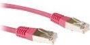 ADVANCED CABLE TECHNOLOGY Red 0.5 meter F/UTP CAT5E patch cable with RJ45 connectors