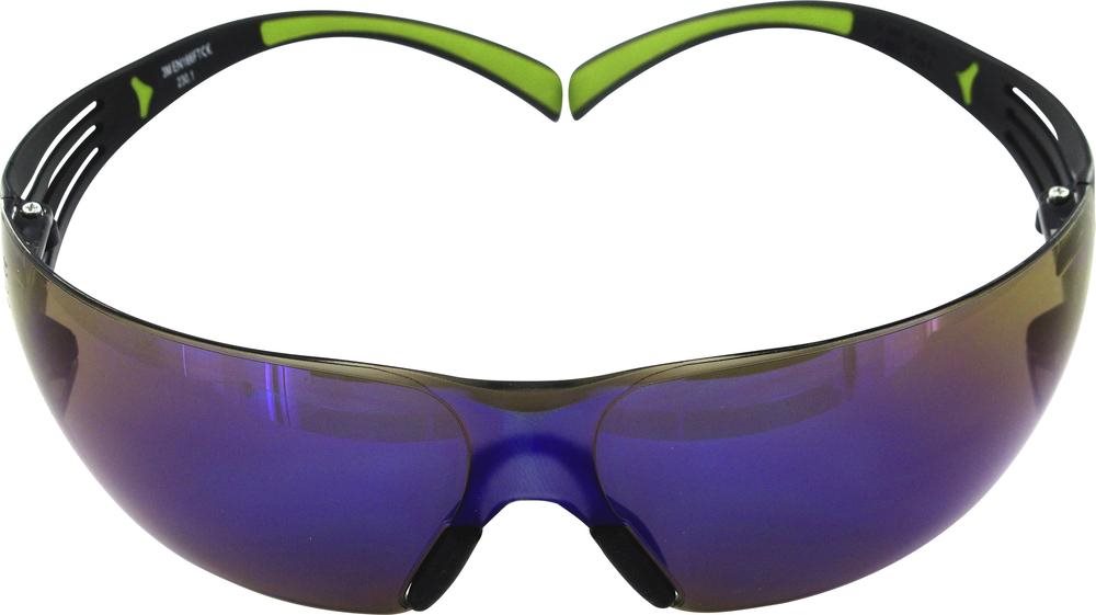 3M Schutzbrille SecureFit 400 blau verspiegelt UU001467875 (UU001467875)