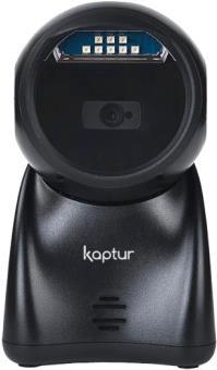 KAPTUR KP1401 Desktop Scanner liest 1D und 2D Barcodes einschliesslich Aztek Barcodes. Virtuelle USB Datenuebertragung IP50 (KP1401)