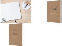 Sigel Notizbuch JOLIE Pure Positivity A5 liniert braun/schwarz/gold Hardcover 192 - A5 (JN801)