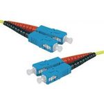 exertis Connect LWL Patchkabel HD, 9/125 µm, OS2-Faser, SC Duplex Stecker/Stecker, gelb, 15,0 m UPC UPC-Schliff - Standard: IEC 61754 / 61755 ? ISO 11801- Einfügedämpfung: = 50 dB- HD (High Density) = hohe Packungsdichte- Durchmesser: 2 mm- (392877)