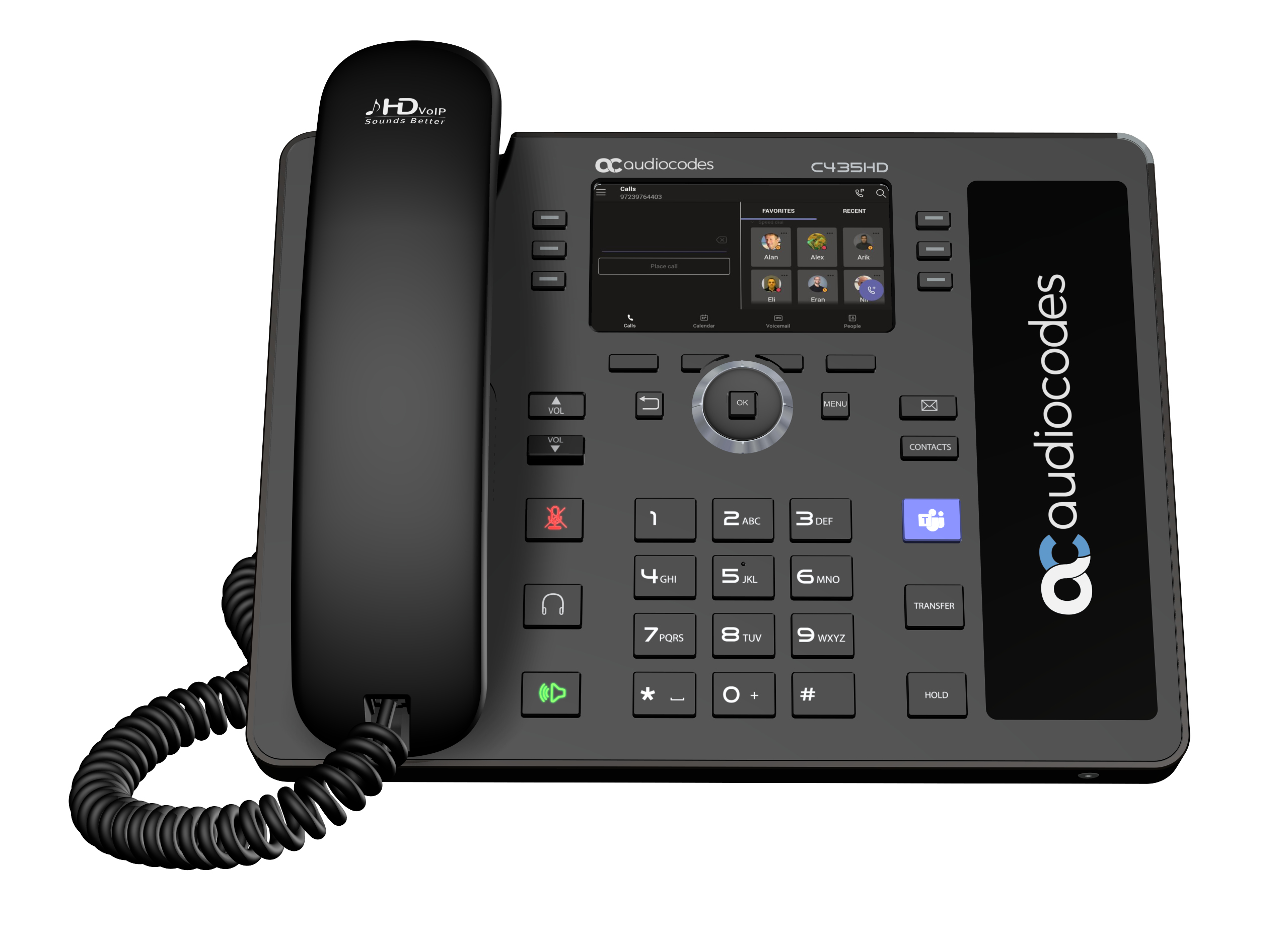 AudioCodes C435HD IP-Telefon Schwarz