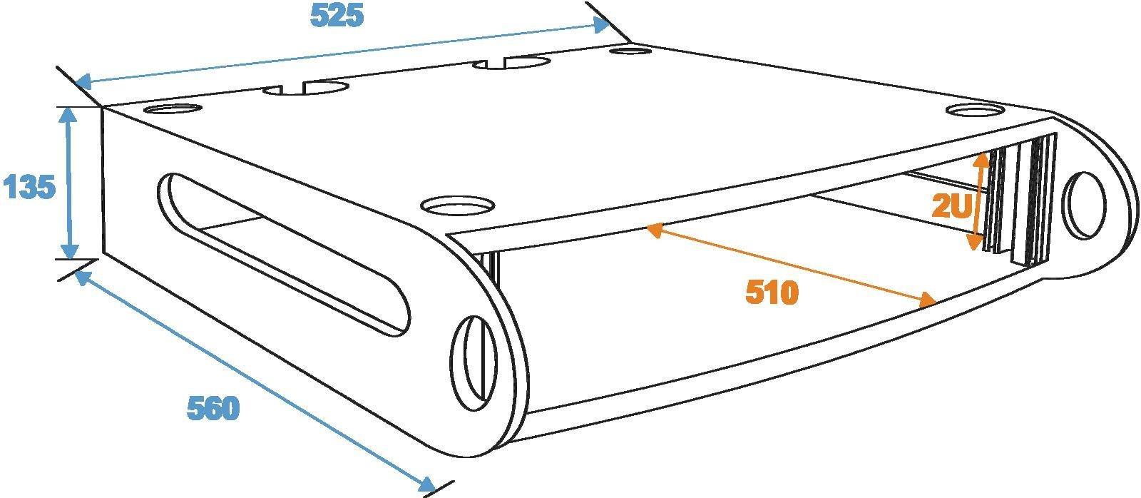 48,3 cm (19") Rackeinsatz 2 HE (30128960)