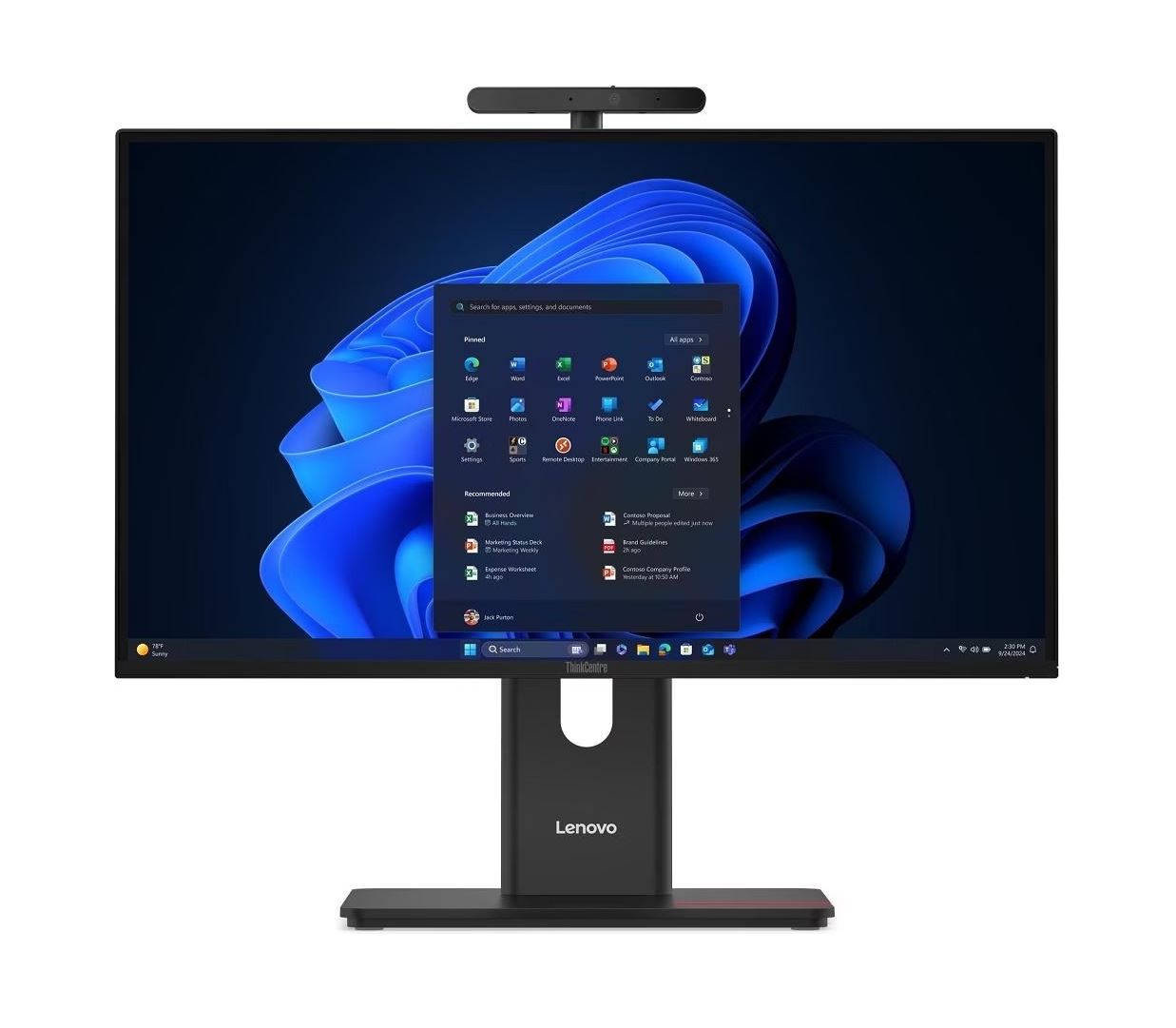 Lenovo ThinkCentre M90a Gen 6 All-in-One PC Intel Core Ultra 7 265 23.8" Full HD 16 GB RAM 512 GB SSD