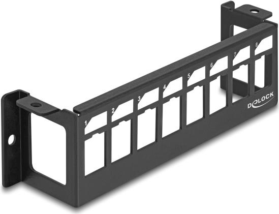 Delock Keystone Halterung 8 Port Panel Aufbau horizontal (86516)